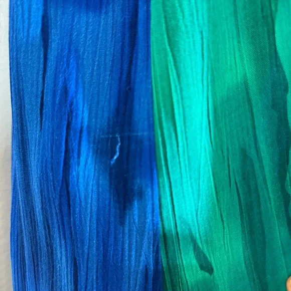 Rare Vintage 100% Rayon Art-to-Wear Tiered Ruffle Tank Maxi Dress - Picture 14 of 15